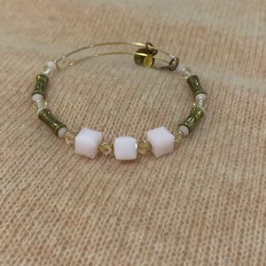 Light pink Swarovski beaded Alex and Ani